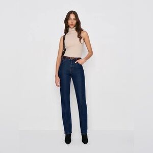 Reformation Jax Stretch High Rise Straight Jeans Blue - Size 26